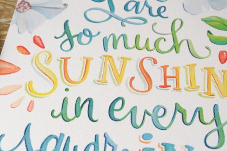 You are so much Sunshine in Every Square Inch Walt Whitman Quote Art Print image 3