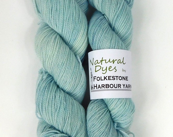 Baby Blue Woad Merino Blend Sock 4ply Yarn 50g 212m             Natural Dye #81