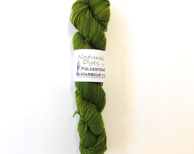 Green Indigo + Turmeric Merino Blend Sock 4ply Yarn 50g            Natural Dye #78