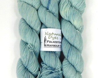 Baby Blue Indigo Natural Dye Sock 4ply Yarn 50g 212m #25