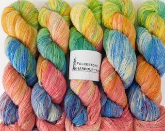 Chroma Speckled Rainbow Organic Merino DK Double Knit 100g