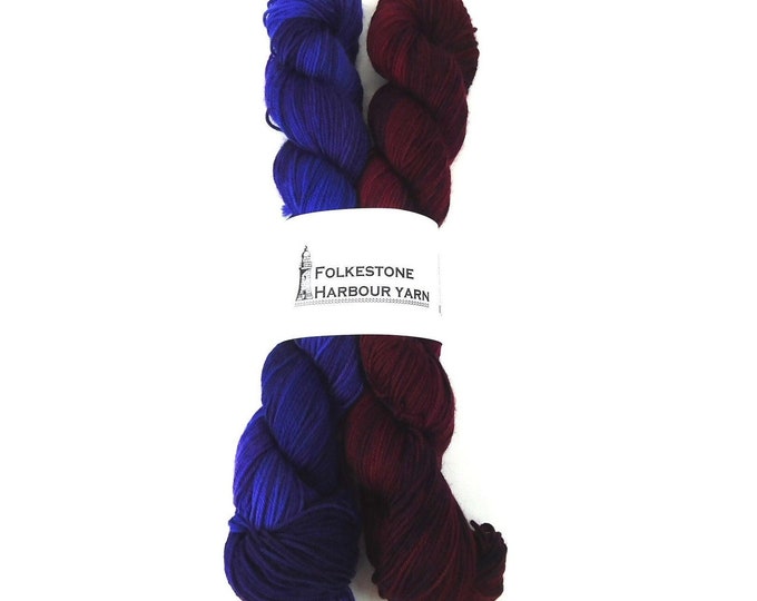 DUOS Romeo & Juliet  2 x 50g Variegated Sock Merino Blend Wool Yarn