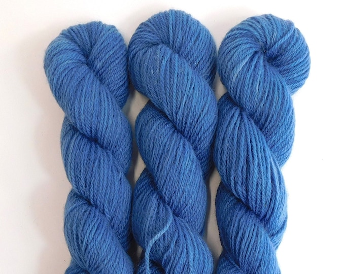 Indigo Denim Blue #27 Romney DK Yarn 50g