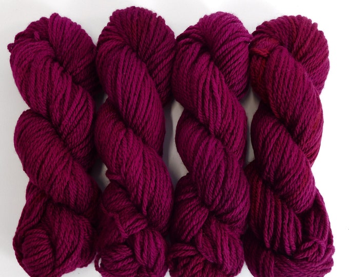 Merlot Wine Red Chunky Merino Wool Yarn 100g