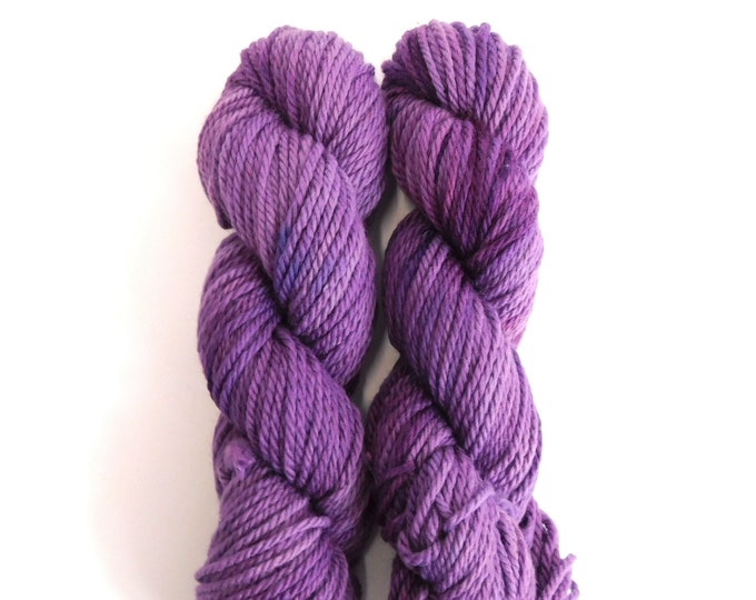 Heliotrope Purple Wool Yarn Chunky Merino 28