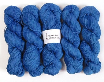 Tausta Sininen Background Blue Semi-Solid Silk & Polwarth 4ply 100g