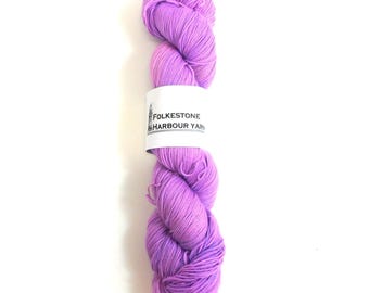 Fluorescent Lilac Merino Blend Sock Wool yarn 50g or 100g skein