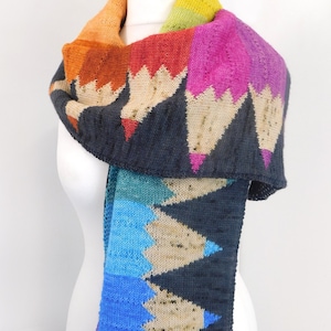 Pencil Scarf Knitting Pattern PDF Download