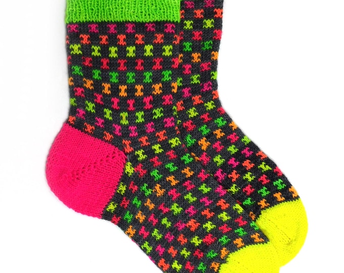 Hi Vis Sock Knitting Pattern PDF  Instant Download