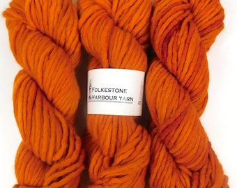 Saffraan Oranje Super Chunky Merino Wol Garen 100g