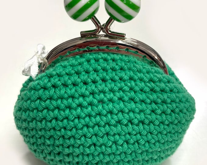 Kiss Clasp Crochet Purse Kit        9 Colour Options Available