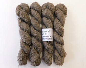 Black Walnut Grey Brown  Natural Dye Sock 4ply Yarn 50g