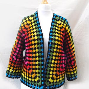 Granny Hexagon Cardigan Crochet Pattern              PDF Download
