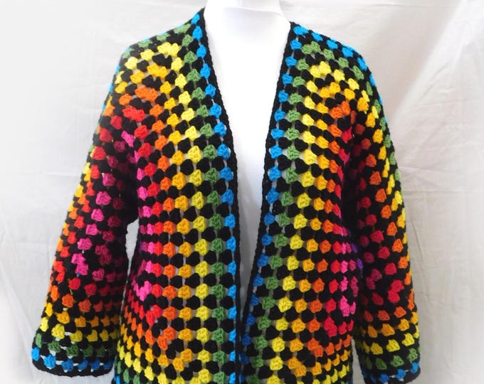 Granny Hexagon Cardigan Crochet Pattern              PDF Download