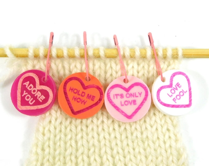 Retro Sweets    Pink Stitch Marker sets