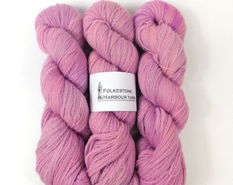 Lilac purple               Semi-Solid Romney Sock weight Wool Yarn 100g