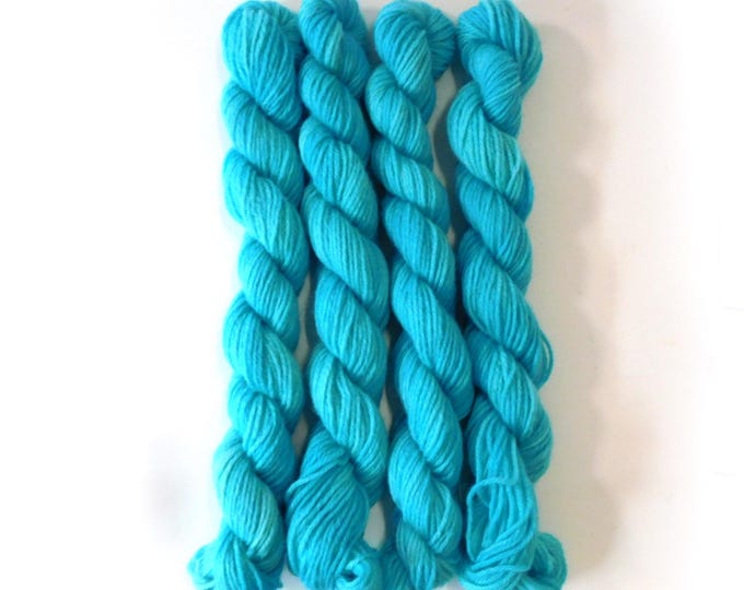 Fluro Blue 4ply Tapestry Wool 25g Hank 55m
