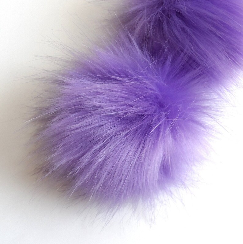 Fake Fur Pom Pom choice of colours Reds Pinks Purples
