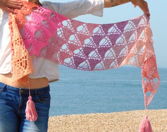 Shepherds Delight Shawl      Crochet Pattern      Digital Download