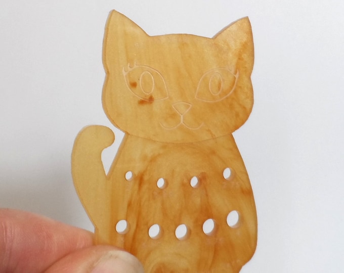 SALE Bella Cat Sock Knitting Needle Gauge Metric  Ginger Pearlescent Swirl