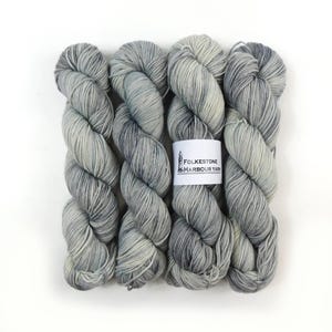 Cloudcover Grey White Variegated Merino Blend DK 100g