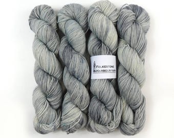 Cloudcover Grey White Variegated Merino Blend DK 100g