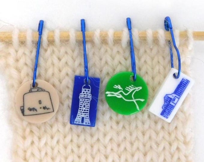 Icons of Folkestone Stitch Markers set of 4