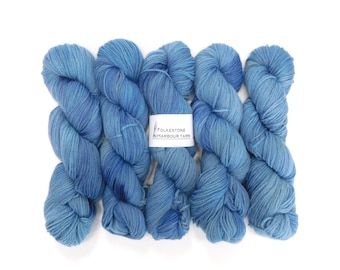 Shorncliffe Blue Kent Romney DK Weight Yarn 100g Skein