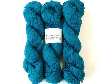 Tempest Teal Merino Blend Sock 4ply 100g