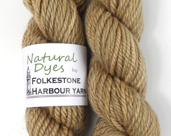 Grey Beige Elderberry BFL Chunky Yarn 50g #15