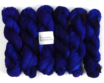 Romeo Blue Purple Variegated Organic Merino DK 100g