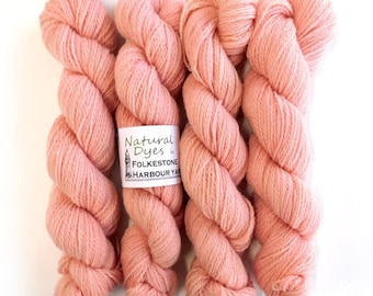 Baby Pink Cochineal Kent Romney Sock 50g