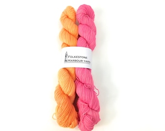DUOS Eros & Psyche  2 x 50g Semi Solid Sock Merino Blend Wool Yarn
