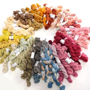 Single Mini Skeins 10g Natural Dye All Colours