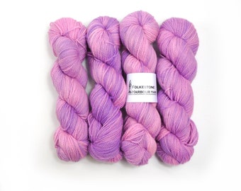 Lilac Merino Blend Sock Wool Yarn 100g with Bio-Nylon