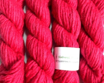 Berry Red Cochineal Super Chunky Corriedale Yarn 50g #65