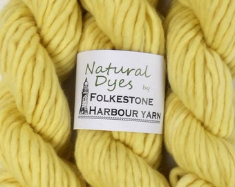 Yellow Chamomile Super Chunky Corriedale Yarn 50g