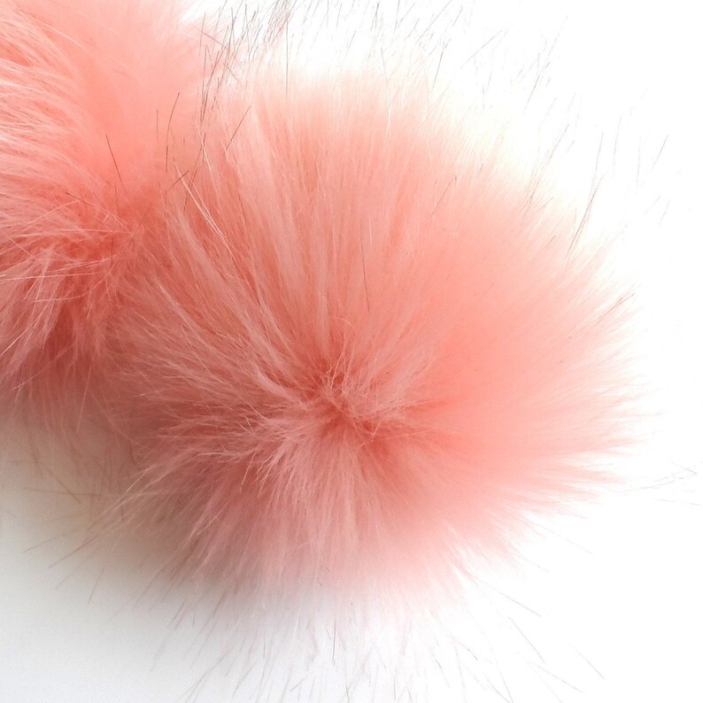 Fake Fur Pom Pom choice of colours Reds Pinks Purples