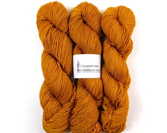Orpiment Mustard Yellow Merino Blend DK 100g