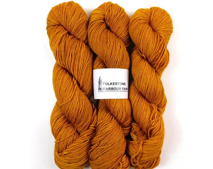Orpiment Mustard Yellow Merino Blend DK 100g