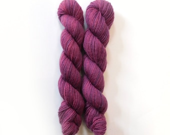 Boysenberry Purple  DK Romney Wool Yarn 50g