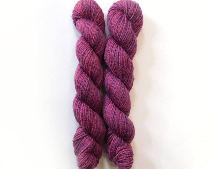 Boysenberry Purple  DK Romney Wool Yarn 50g