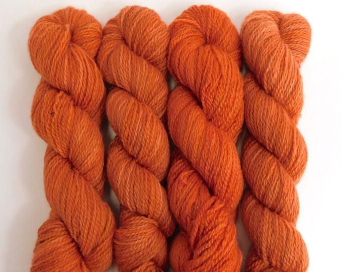 Orange Red Madder BFL 4ply 50g Blue Faced Leicester