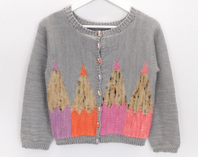 PRE-ORDER  Yarns for the Pencil Cardigan Knitting pattern  5 sizes