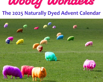 2025 Mystery Yarn Advent Calendar     Naturally Dyed Sock Yarn 10g daily   CAL or KAL