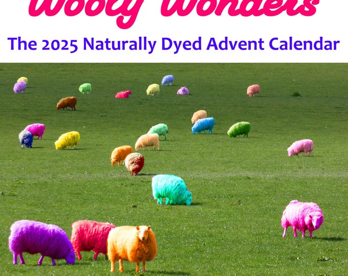 2025 Mystery Yarn Advent Calendar     Naturally Dyed Sock Yarn 10g daily   CAL or KAL