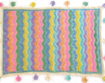 Blossom Baby Blanket  Crochet Pattern Digital Download