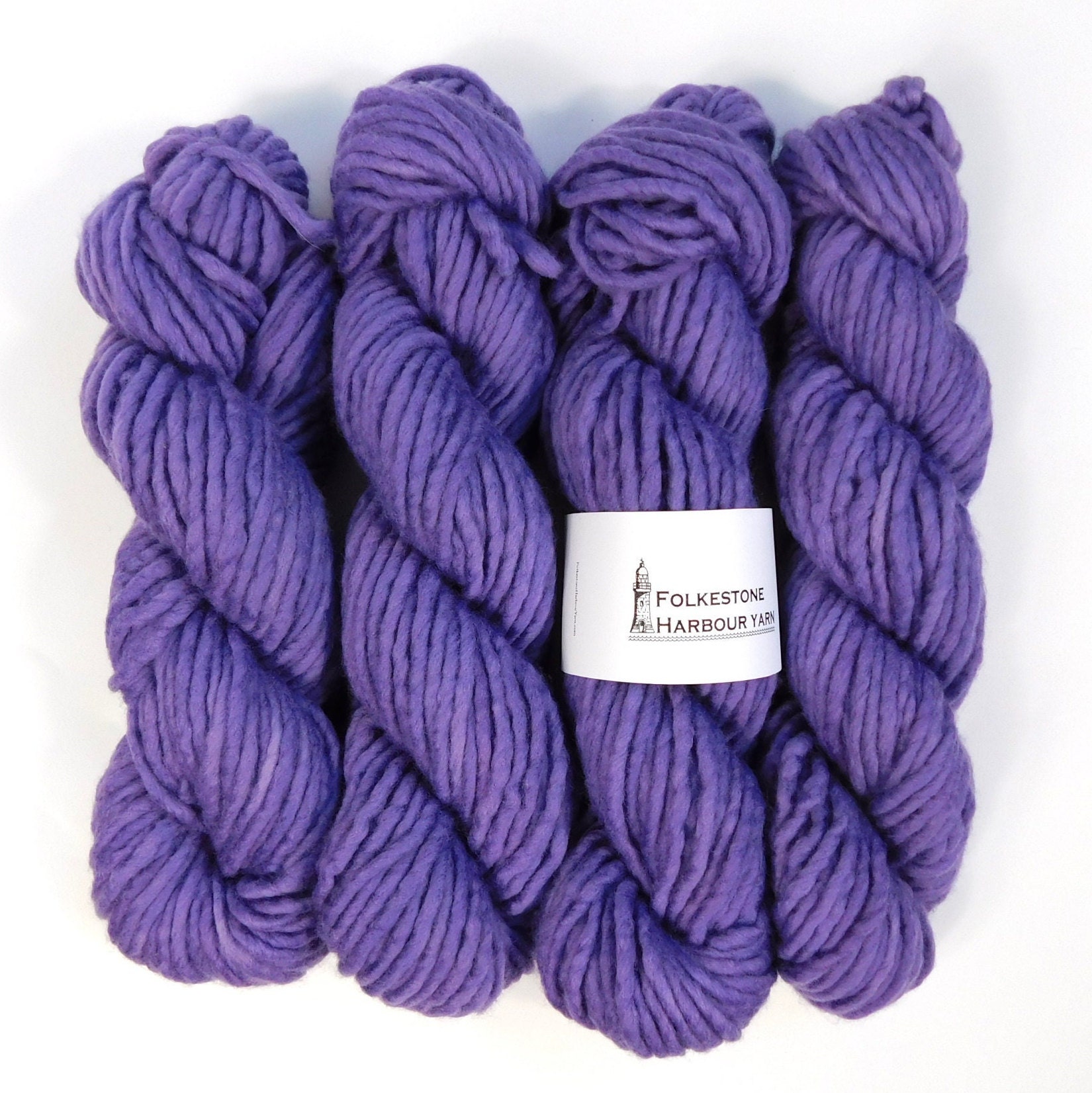 Heather Super Chunky Yarn. Cheeky Chunky Yarn by Wool Couture. 100g Ball Chunky  Yarn in Heather Purple. Pure Merino Wool. 