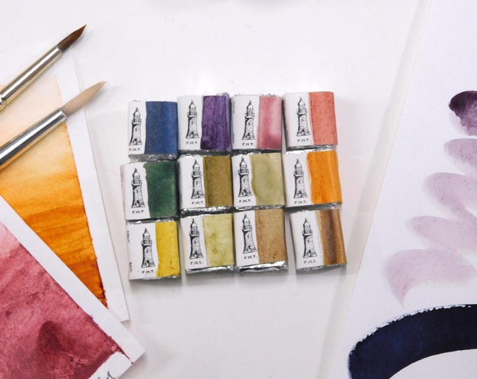 Natural Pigment Honey Watercolour Half Pans      17 Colours