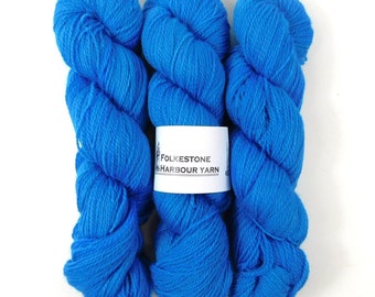 Royal Blue     Semi-Solid Romney Sock weight Wool Yarn 100g